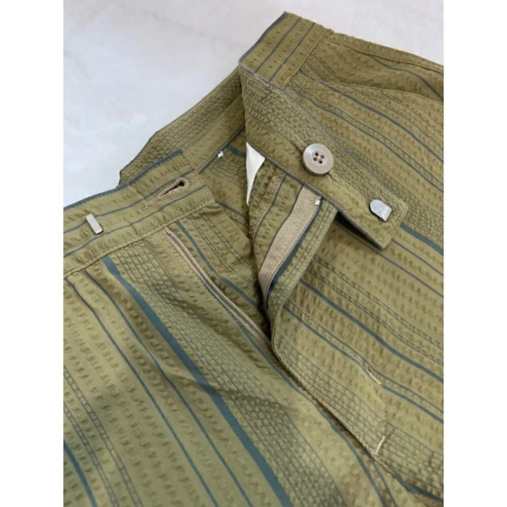Patagonia Size Men's 30 Organic Cotton Shorts GREEN Stripe